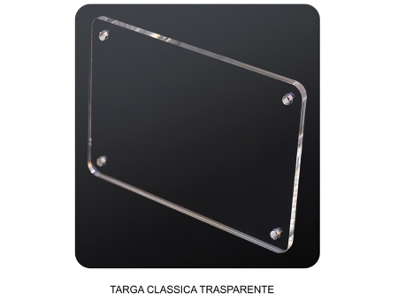 Targa in Plexiglass Trasparente Spessore 12 mm