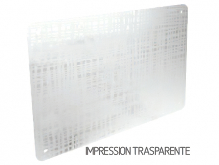 Targa In Perspex Impression Trasparente