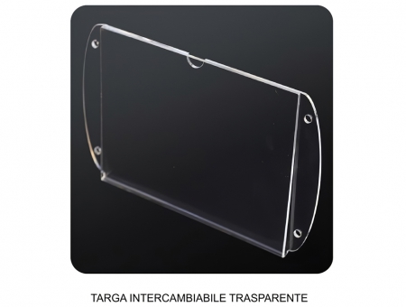 Targa in Plexiglass Intercambiabile Orizzontale