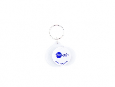 Portachiave Tondo 33 mm Trasparente