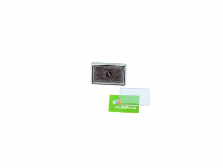 Pin Rettangolare Argento 21 X 13 mm
