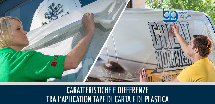 Caratteristiche e differenze tra l’application tape di carta e di plastica
