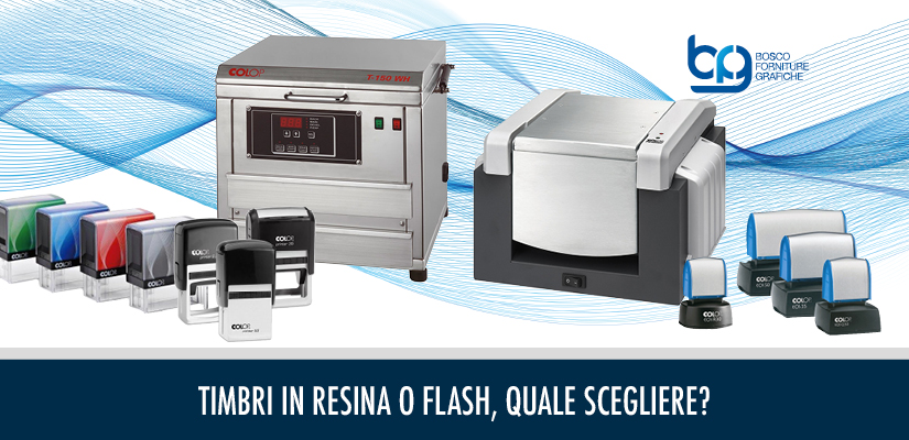 macchina per timbri flash o resina, quale scegliere?