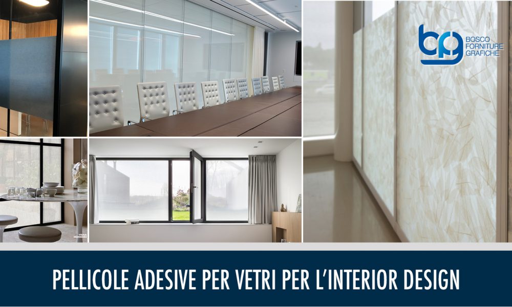 Pellicole adesive per vetri ideali per interior design
