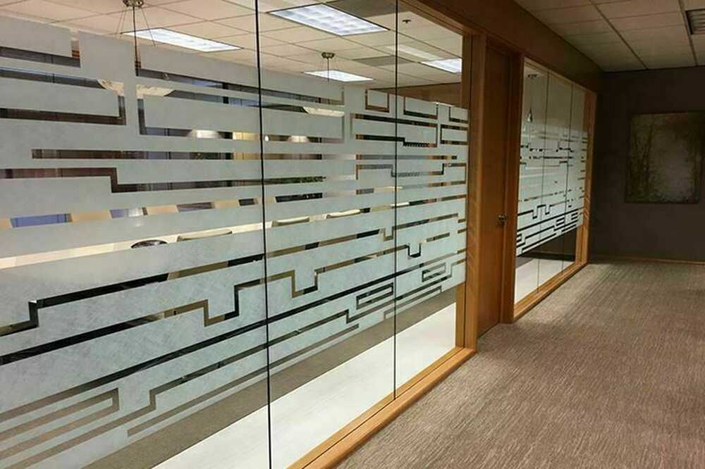 Esempio di intaglio sabbiato Total Glass Etch ACT